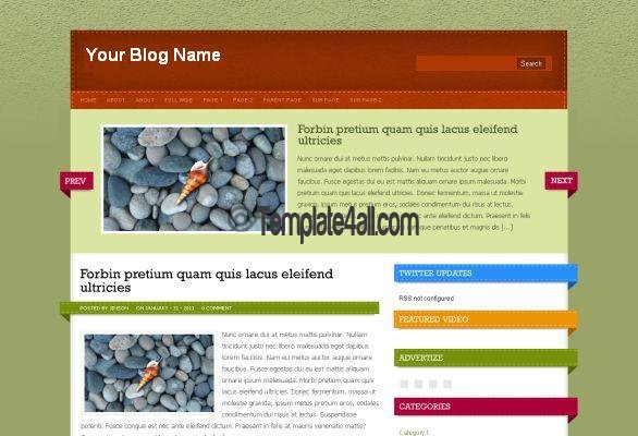 Colorful Green Business Wordpress Theme Template
