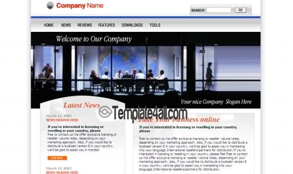 Meeting Business Website Template