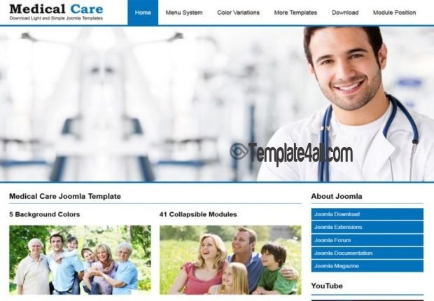 Medical Responsive Joomla Health Template