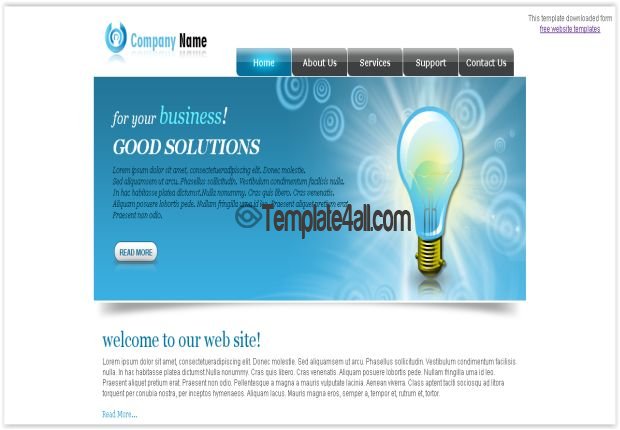 Simple Cleaning Service Company Template