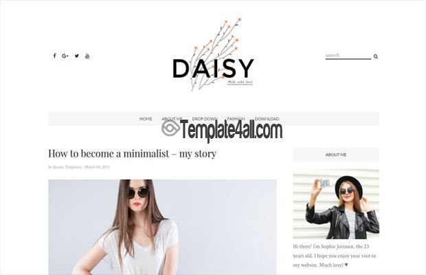 Responsive Shell Blogger Clean Template