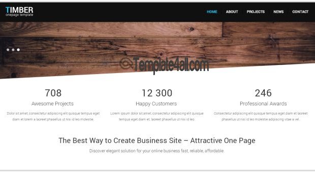 Free Responsive Wood CSS Website Template