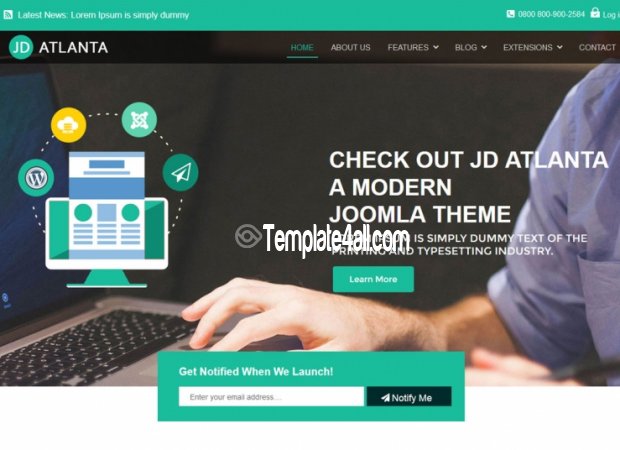 JD Atlanta - Free Joomla Multipurpose Template