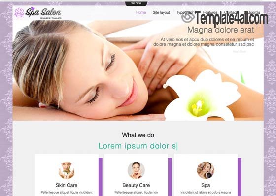 Td SpaSalon - Beauty Care Joomla Template